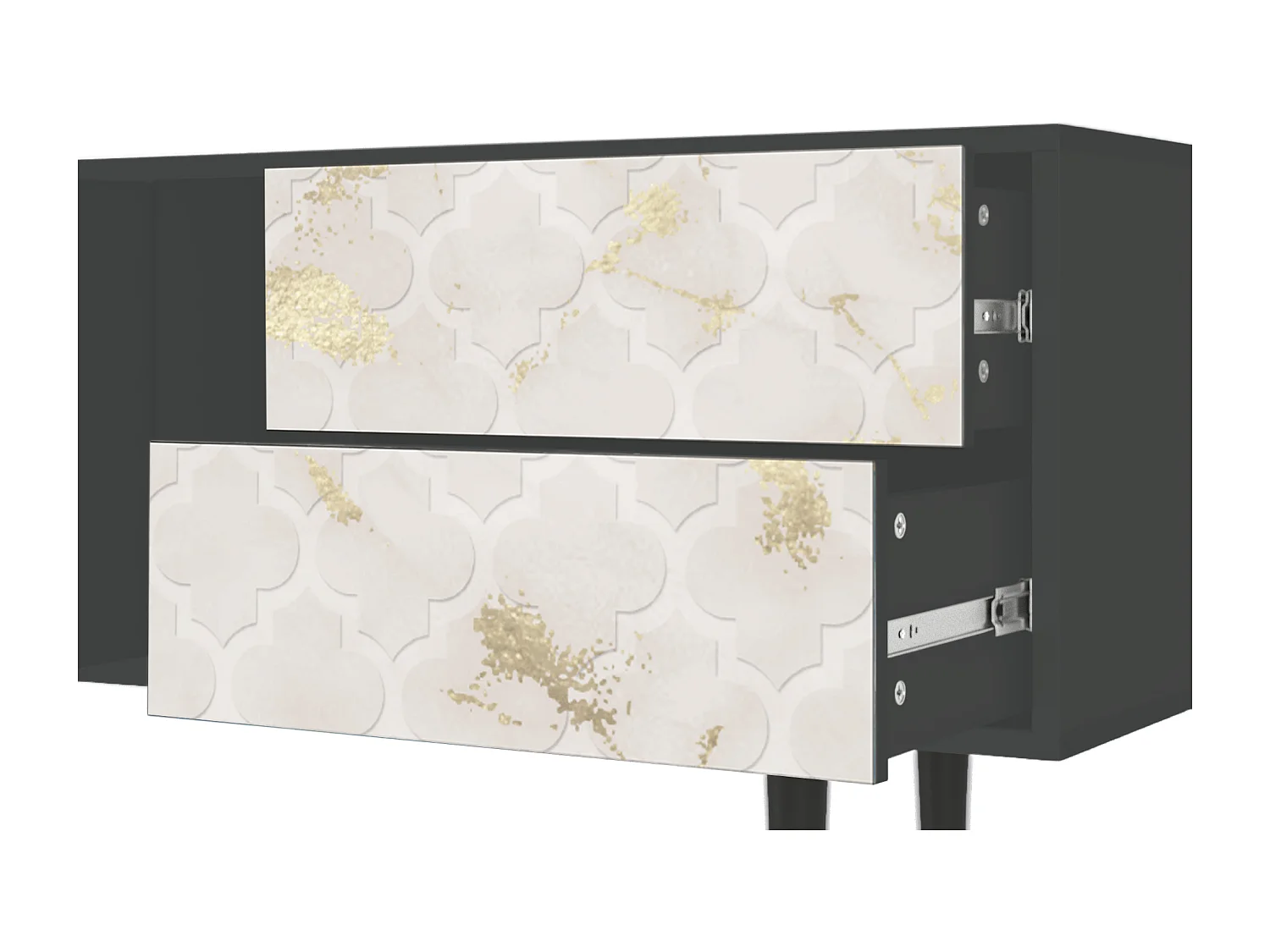 Mueble de TV - 170х69х48 cm - T1 - Sahara desert, Antracita