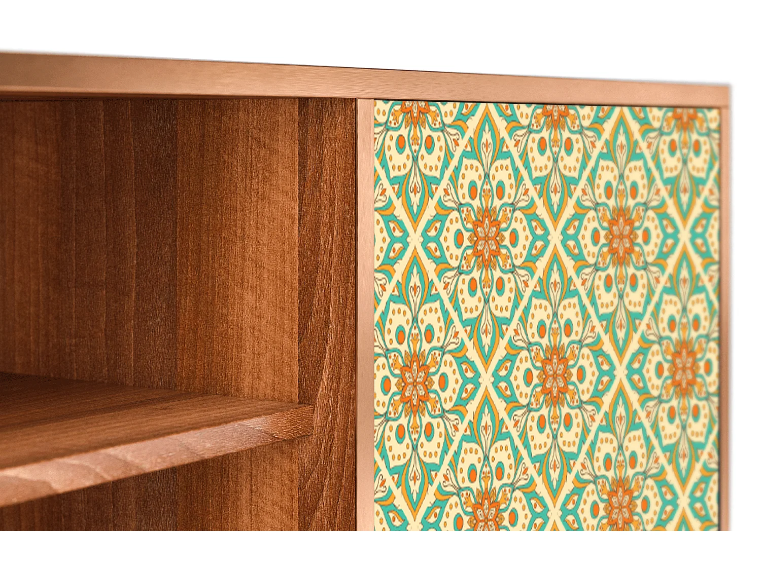 Meuble TV - 170х69х48 cm - T2 - Hindu Daisy, Noyer