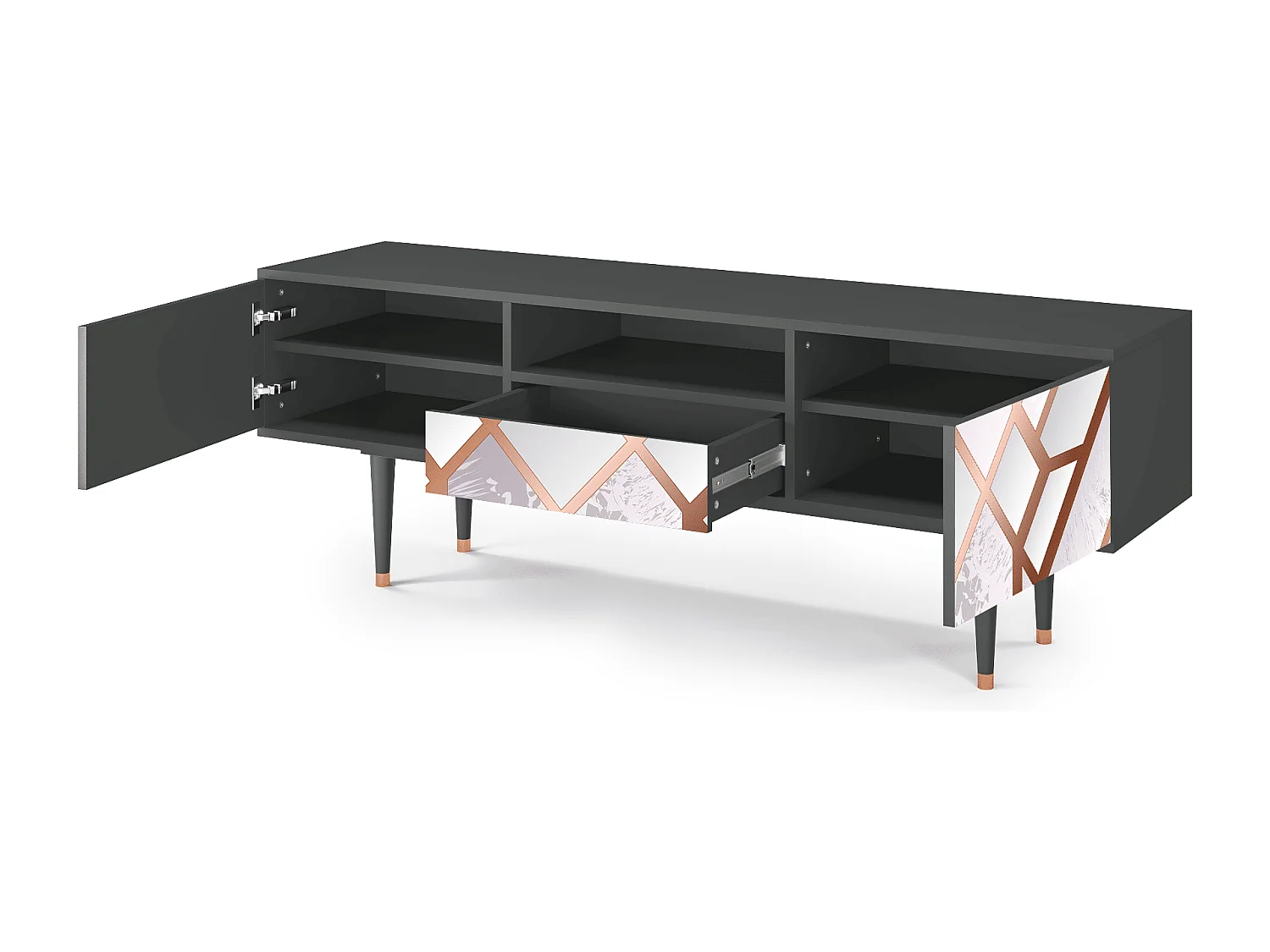 TV-Möbel - 170х59х41 cm - T6 - Pastel Fairytale, Anthrazit