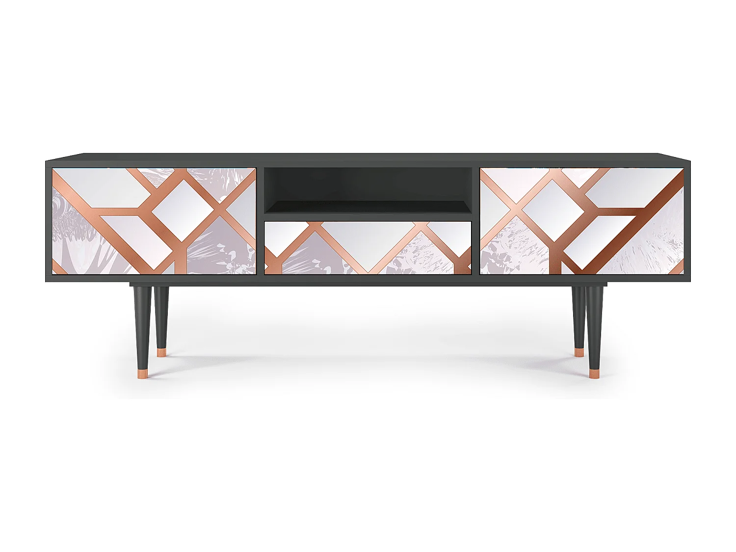 Mueble de TV - 170х59х41 cm - T6 - Pastel Fairytale, Antracite