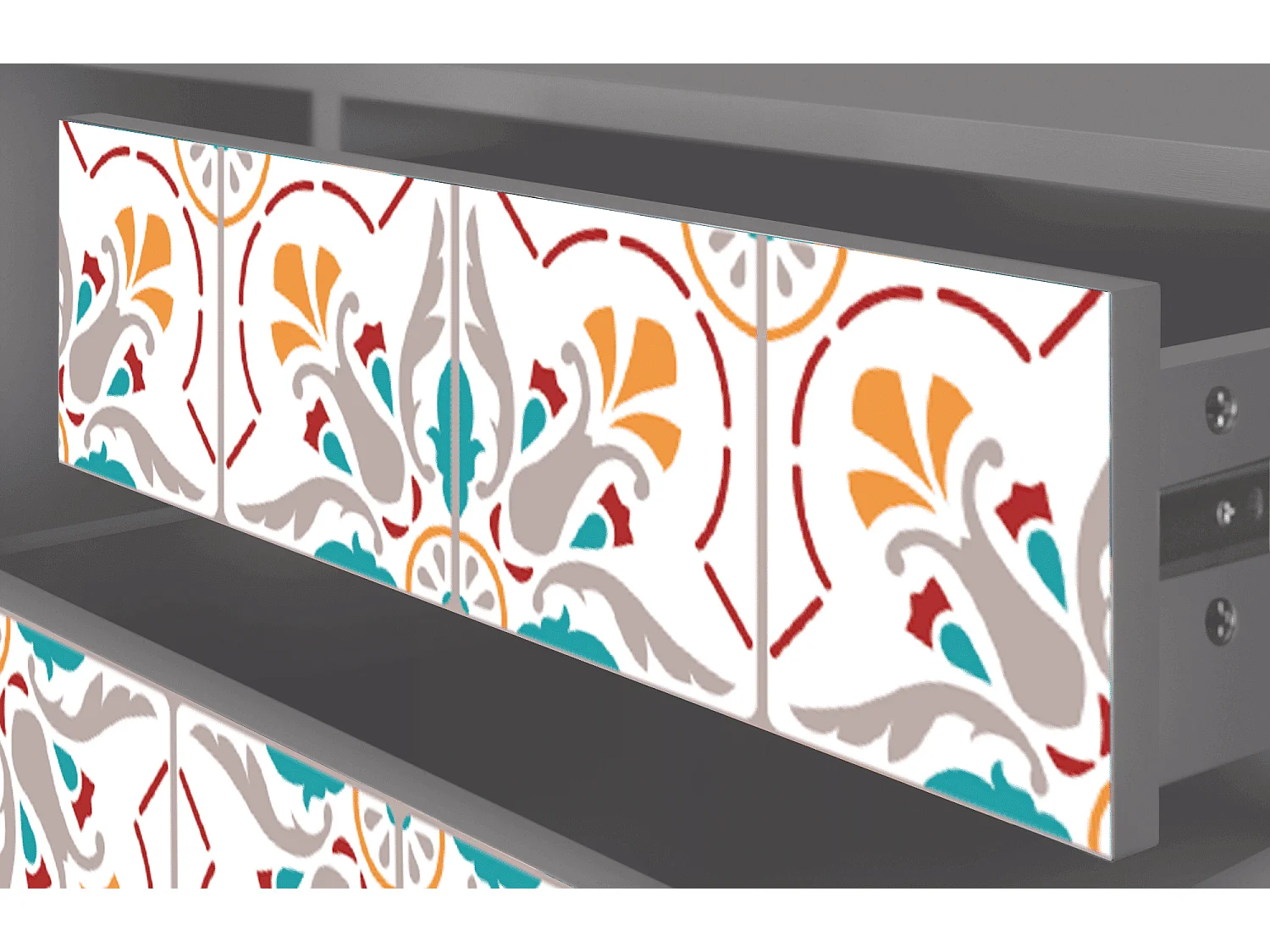 Szafka RTV - 170х59х48 cm - T4 - Spring Ceramics, Szary