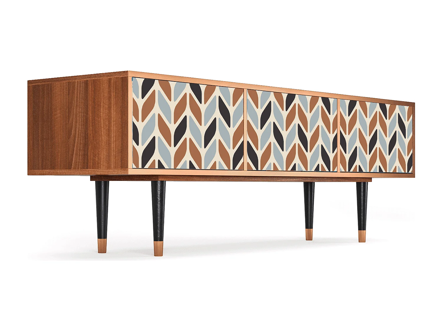 Szafka RTV - 170х59х48 cm - T4 - Beige Laure, Orzech