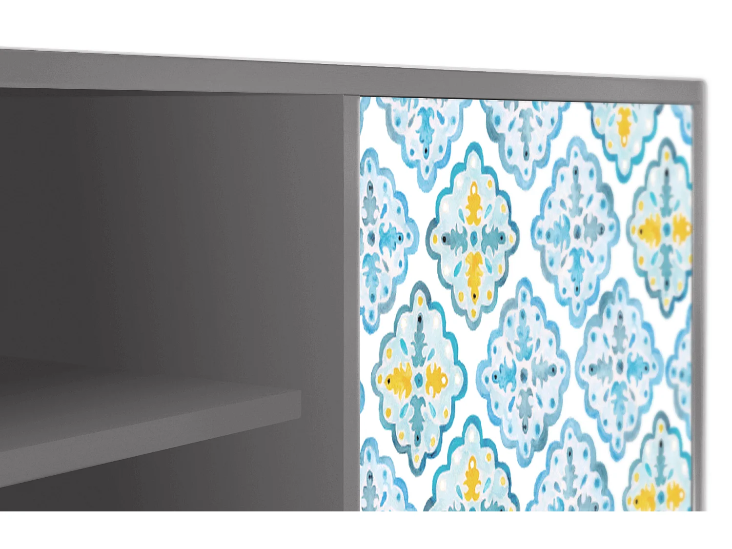 Mobile TV - 170х69х48 cm - T2 - Portugese tiles, Grigio