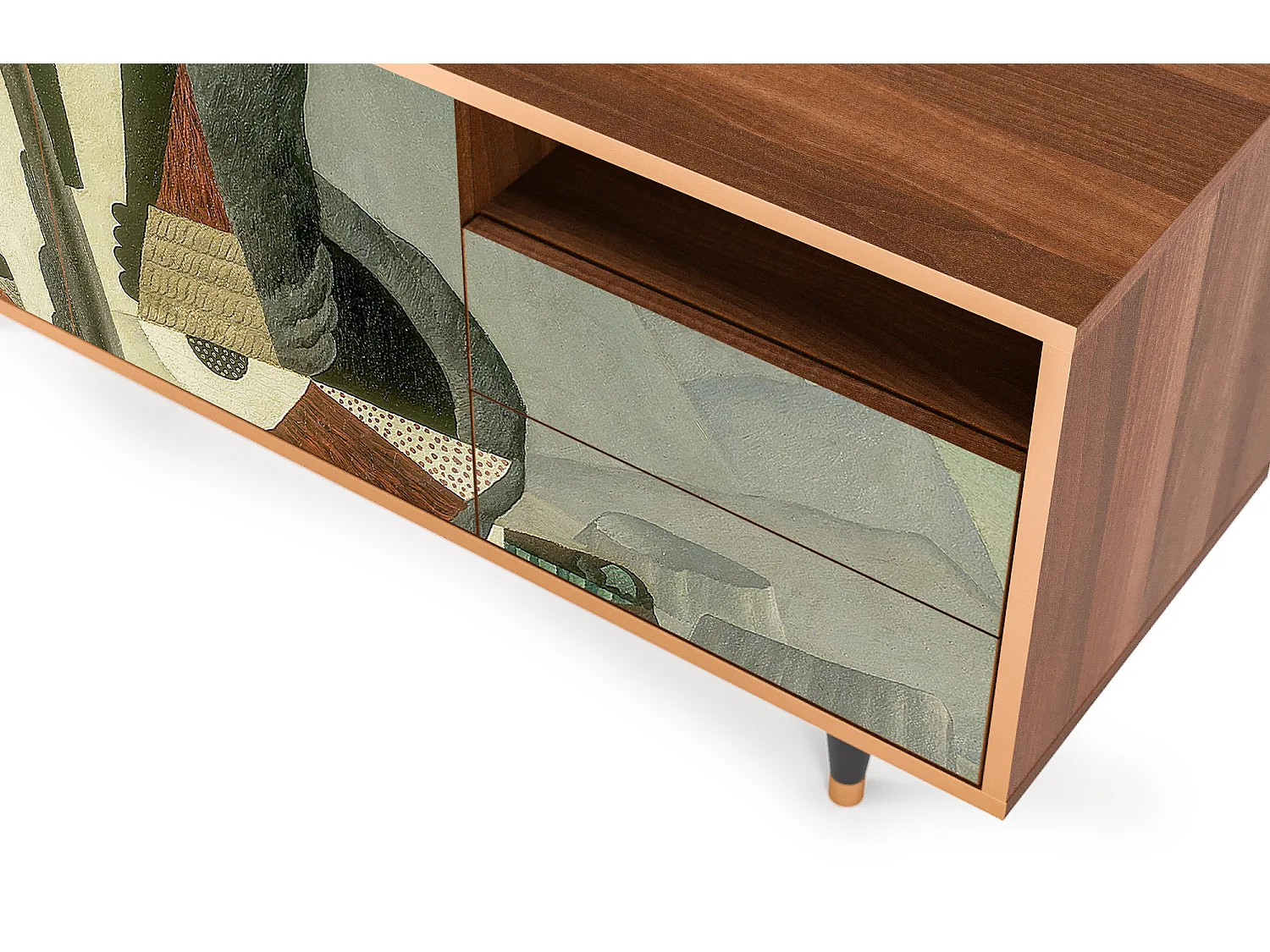 Mobile TV - 125х56х41 cm - T7 - The Cubist Paintings , Noce