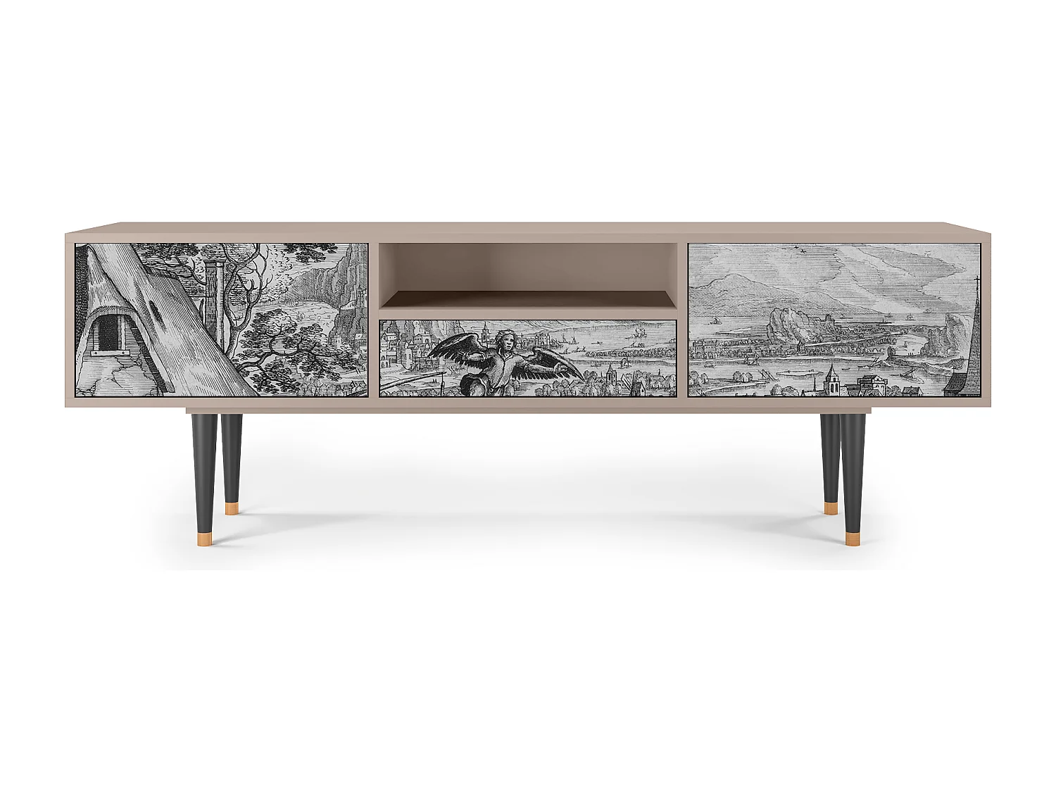 Szafka RTV - 170х59х41 cm - T6 - Departure, Latte