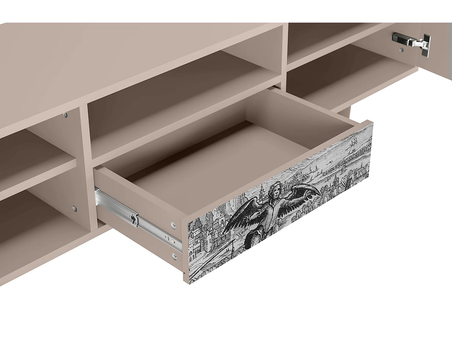Szafka RTV - 170х59х41 cm - T6 - Departure, Latte