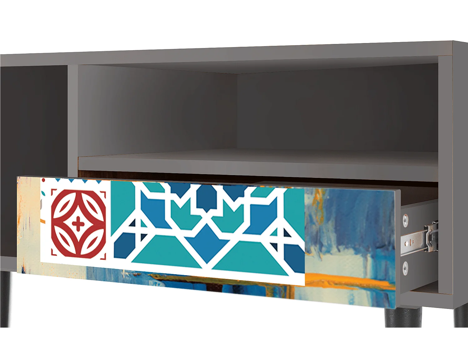 TV-Möbel - 115х59х48 cm - T3 - Moroccan Market, Grau