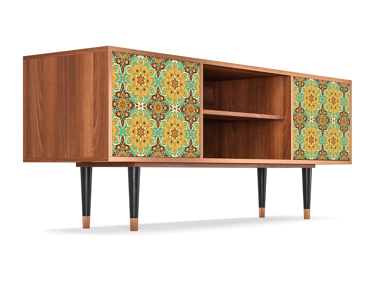 Mobile TV - 170х69х48 cm - T2 - Indian Spices, Noce