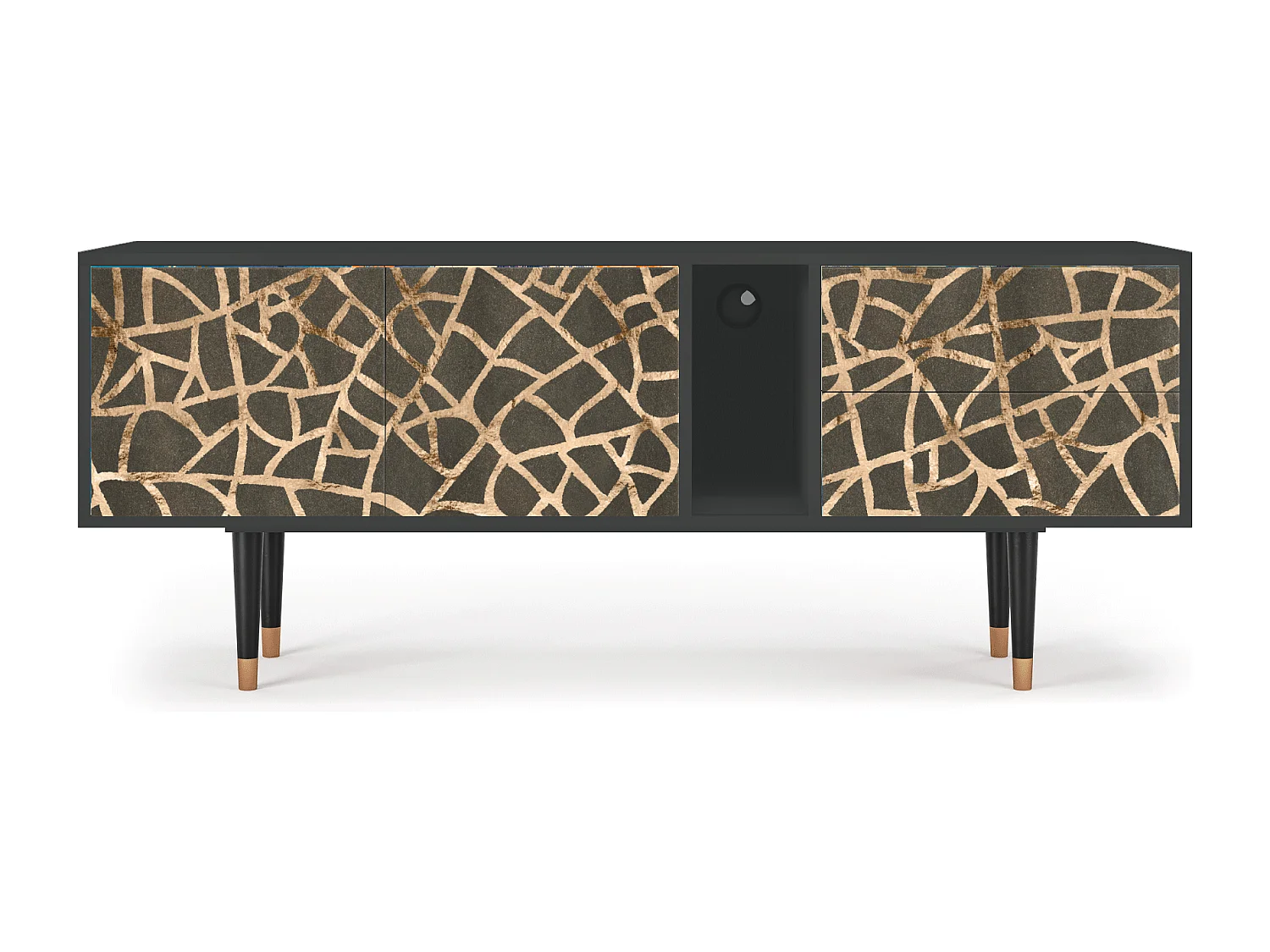 Mueble de TV - 170х69х48 cm - T1 - Enlarged Leaf, Antracita