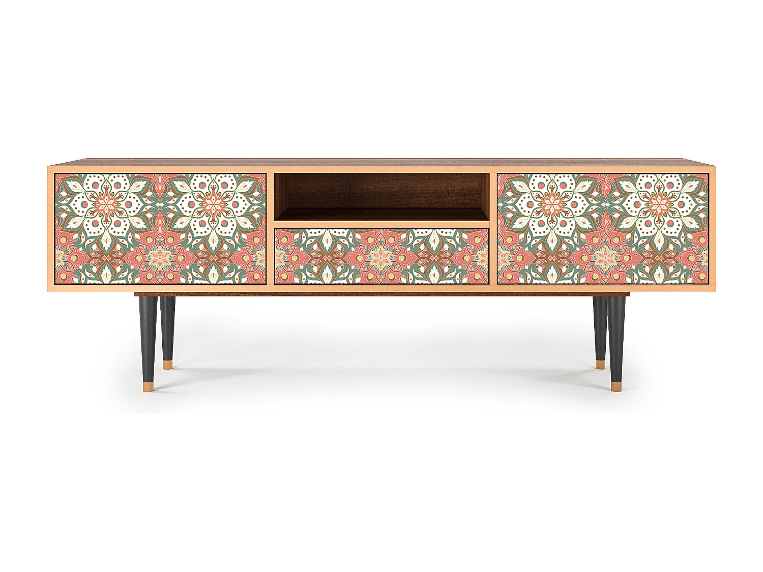 Meuble TV - 170х59х41 cm - T6 - Peach Grove, Noyer