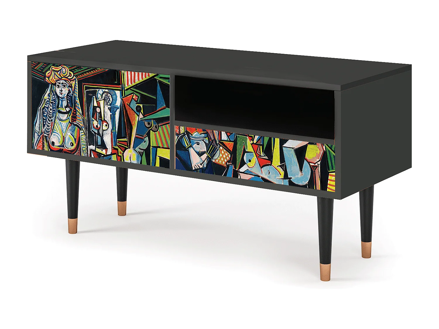 Mobile TV - 115х59х48 cm - T3 - Women of Algiers, Antracite