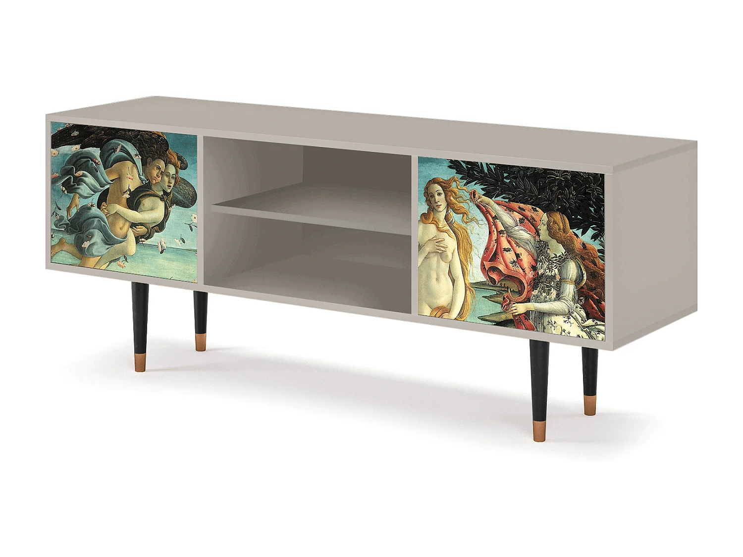 Meuble TV - 170х69х48 cm - T2 - The Birth of Venus, Sable