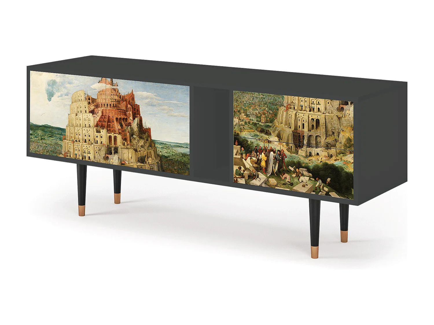 Meuble TV - 170х69х48 cm - T1 - Elder The Tower, Anthracite