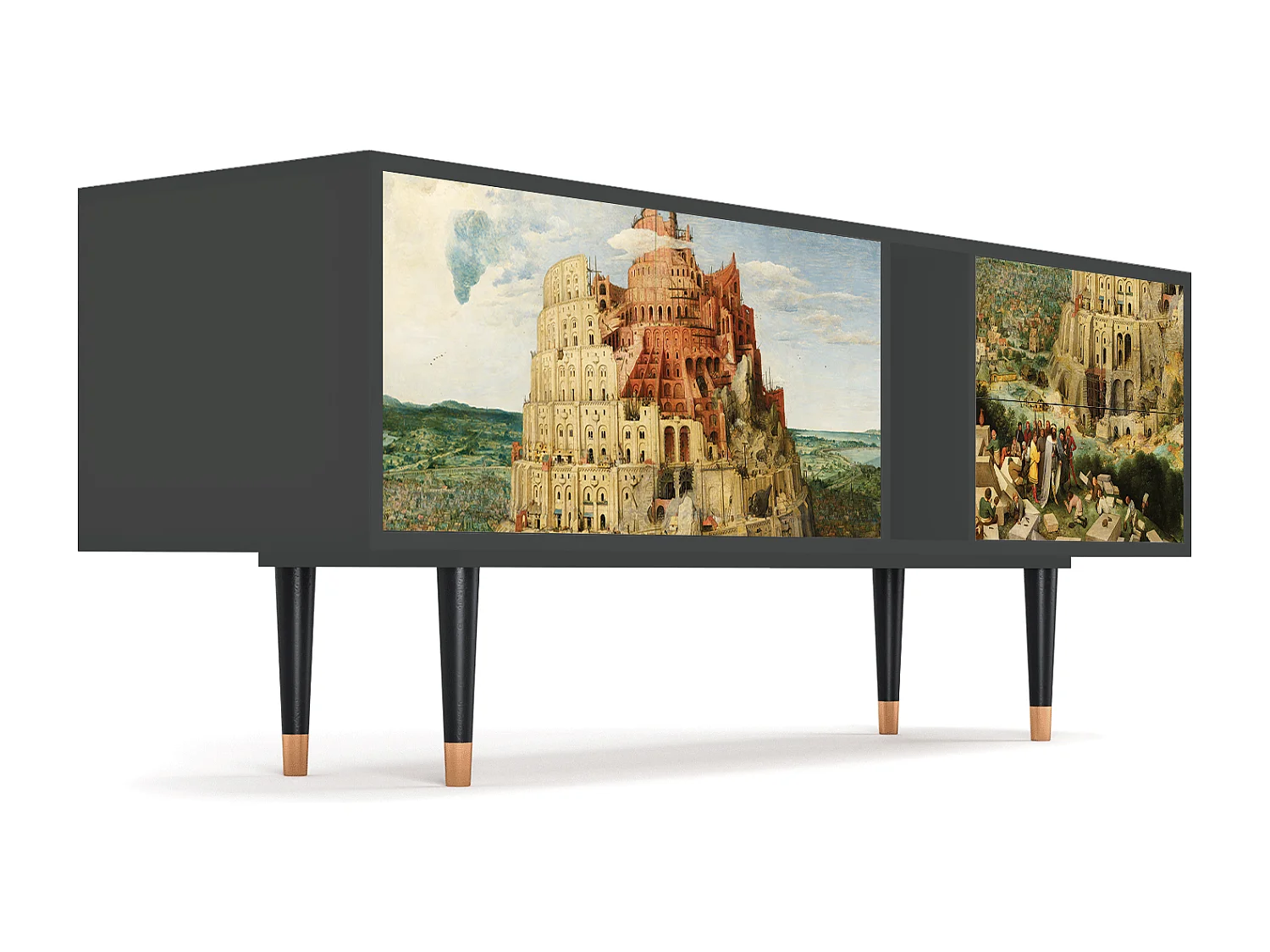 Meuble TV - 170х69х48 cm - T1 - Elder The Tower, Anthracite