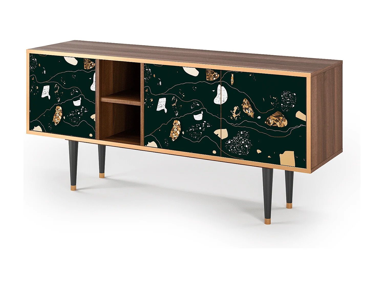 TV-meubel - 150х69х41 cm - T5 - Space Rocks, Walnoot