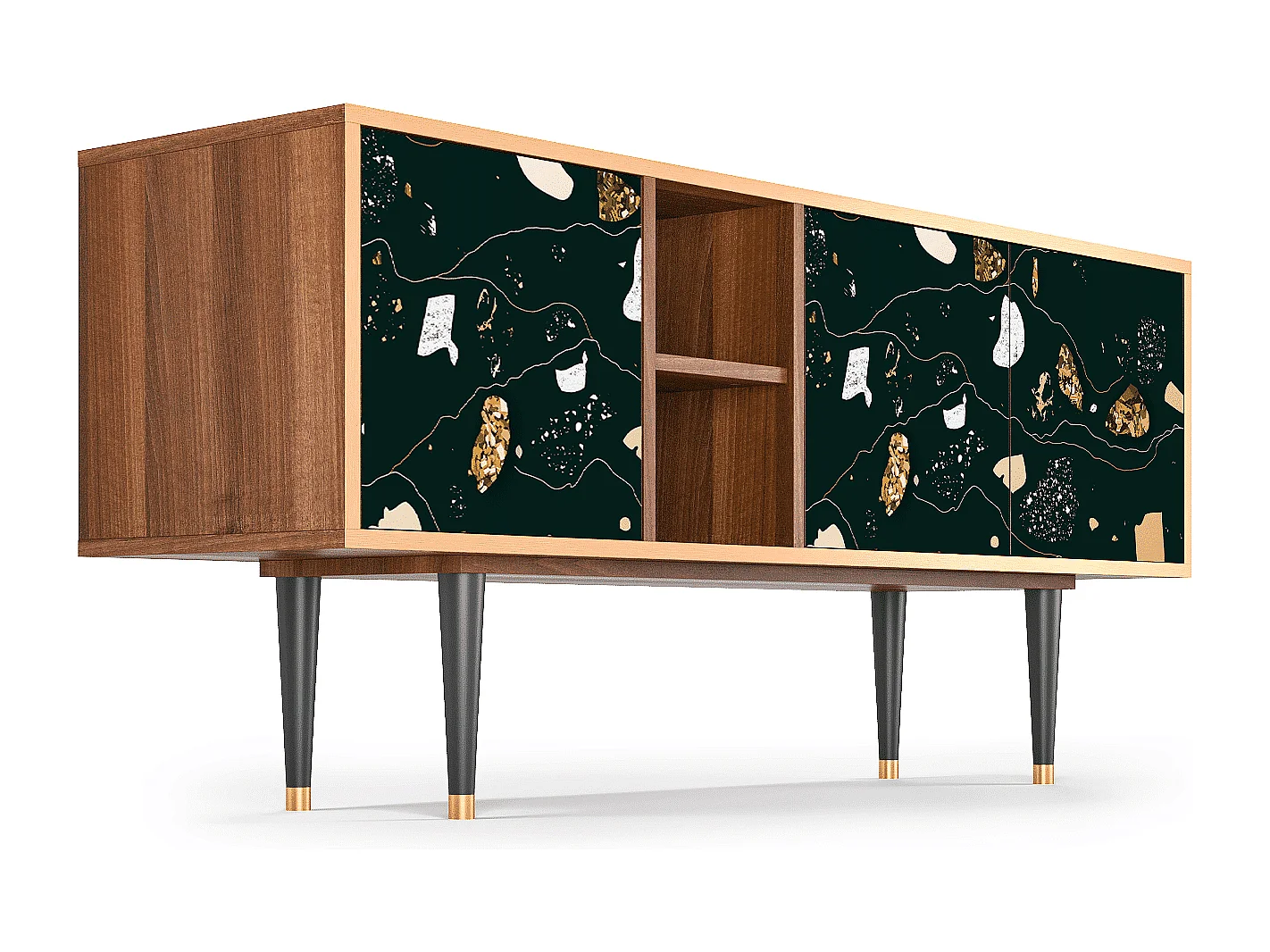 TV-meubel - 150х69х41 cm - T5 - Space Rocks, Walnoot