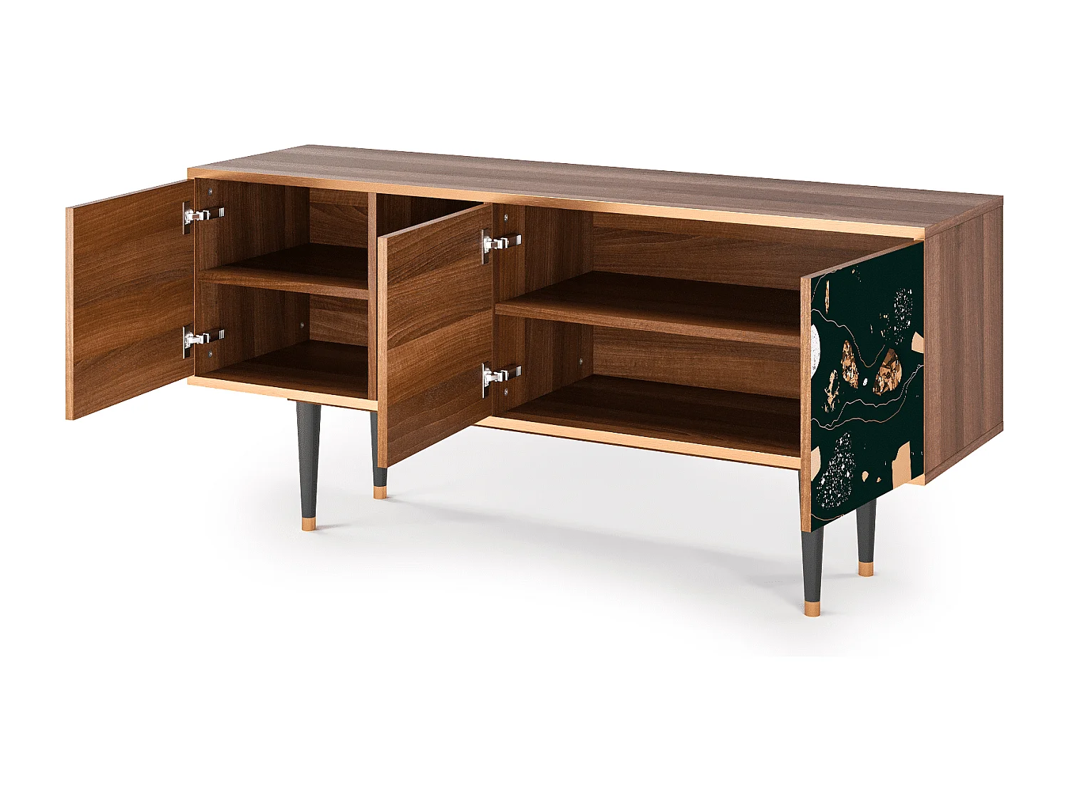 TV-meubel - 150х69х41 cm - T5 - Space Rocks, Walnoot