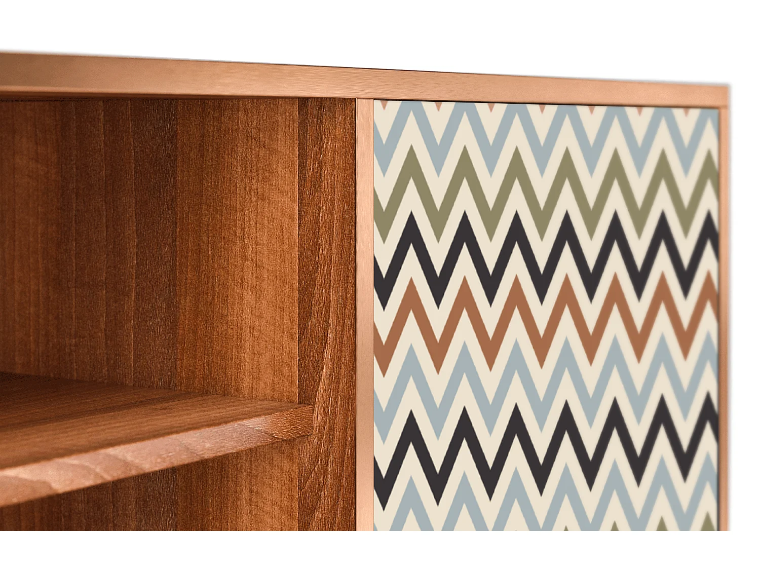 Meuble TV - 170х69х48 cm - T2 - Bright Ripple, Noyer