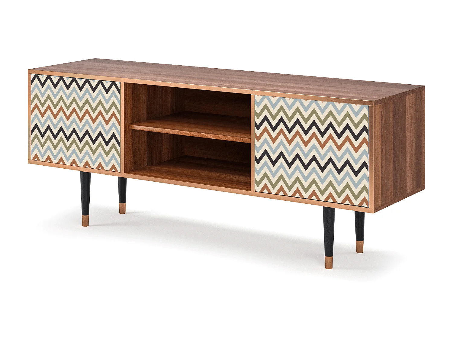 TV-meubel - 170х69х48 cm - T2 - Bright Ripple, Walnoot