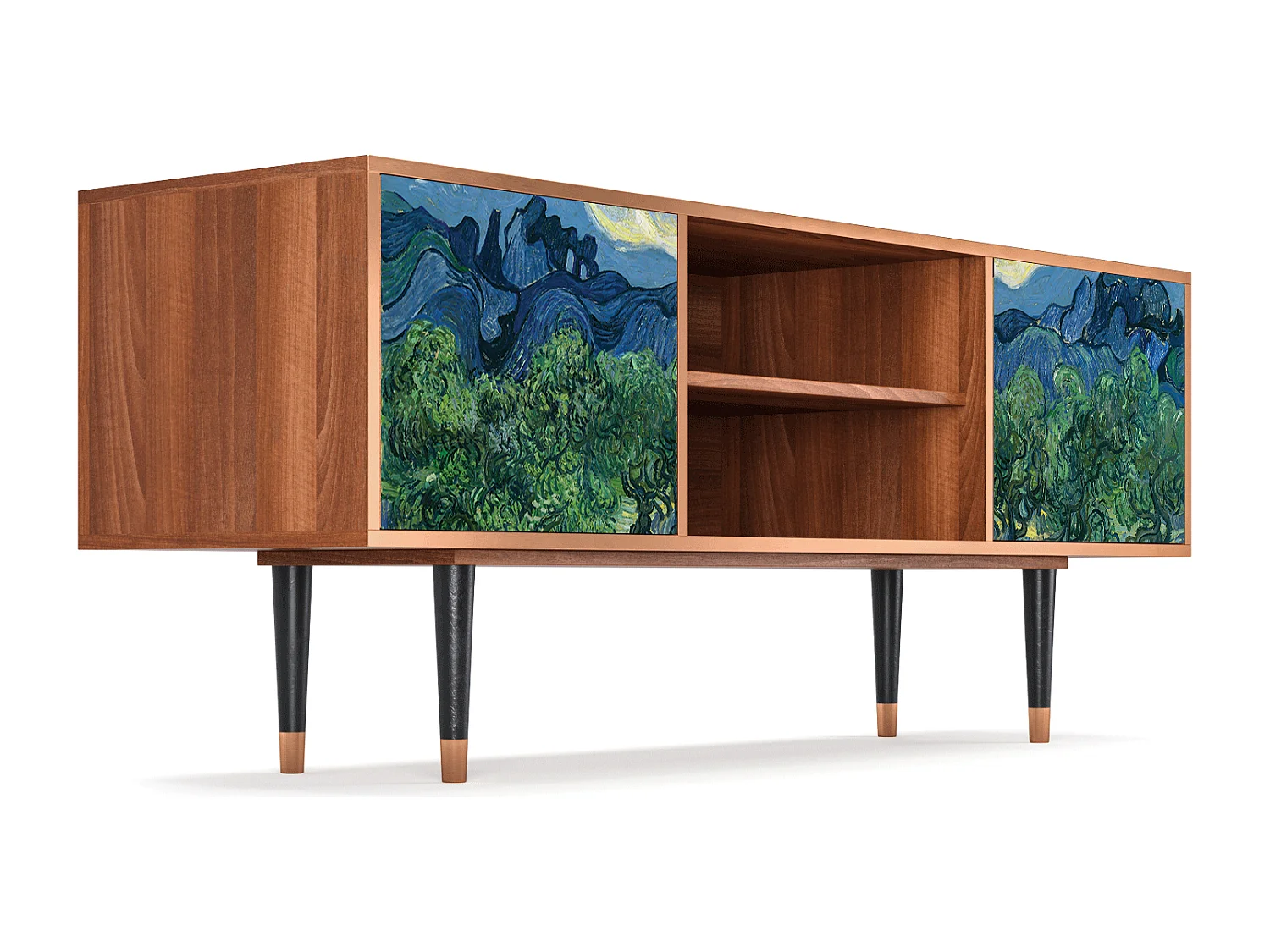 TV-meubel - 170х69х48 cm - T2 - The Oil Trees, Walnoot