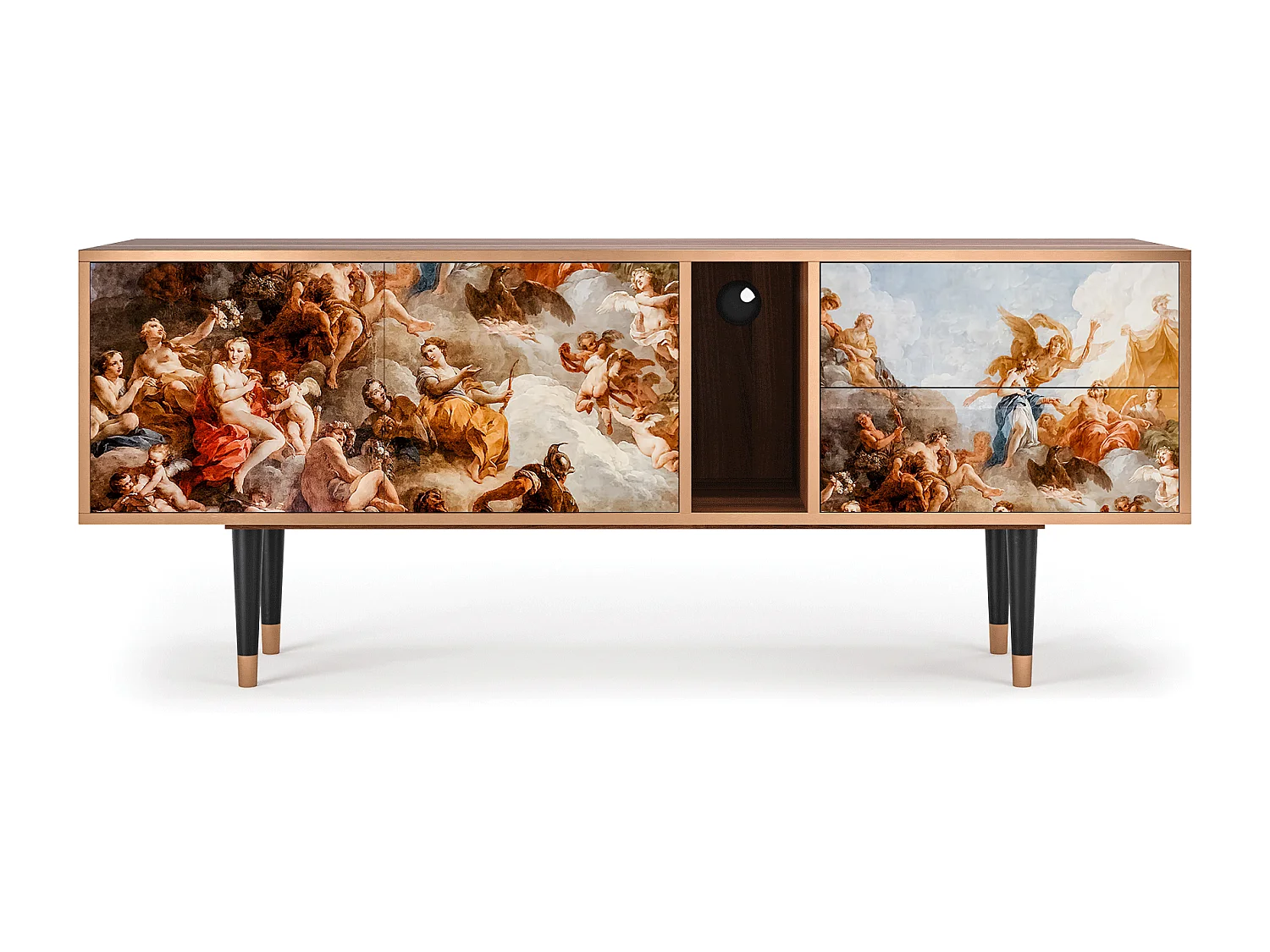 Meuble TV - 170х69х48 cm - T1 - Versailles, Noyer