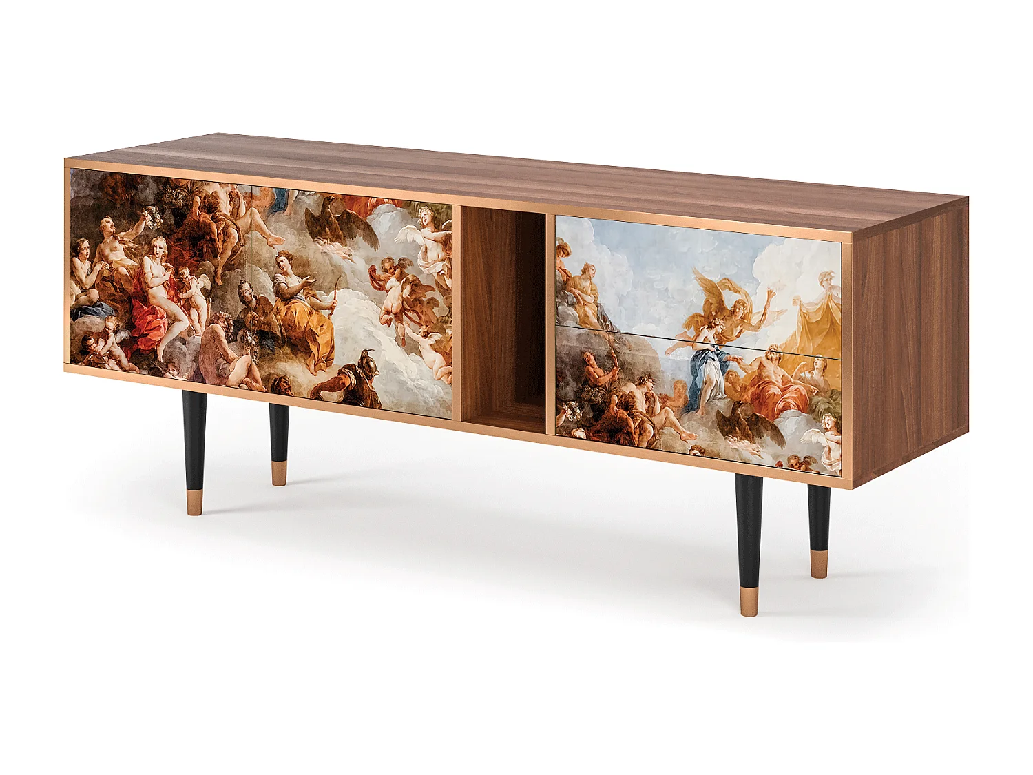 TV-Möbel - 170х69х48 cm - T1 - Versailles, Walnuss