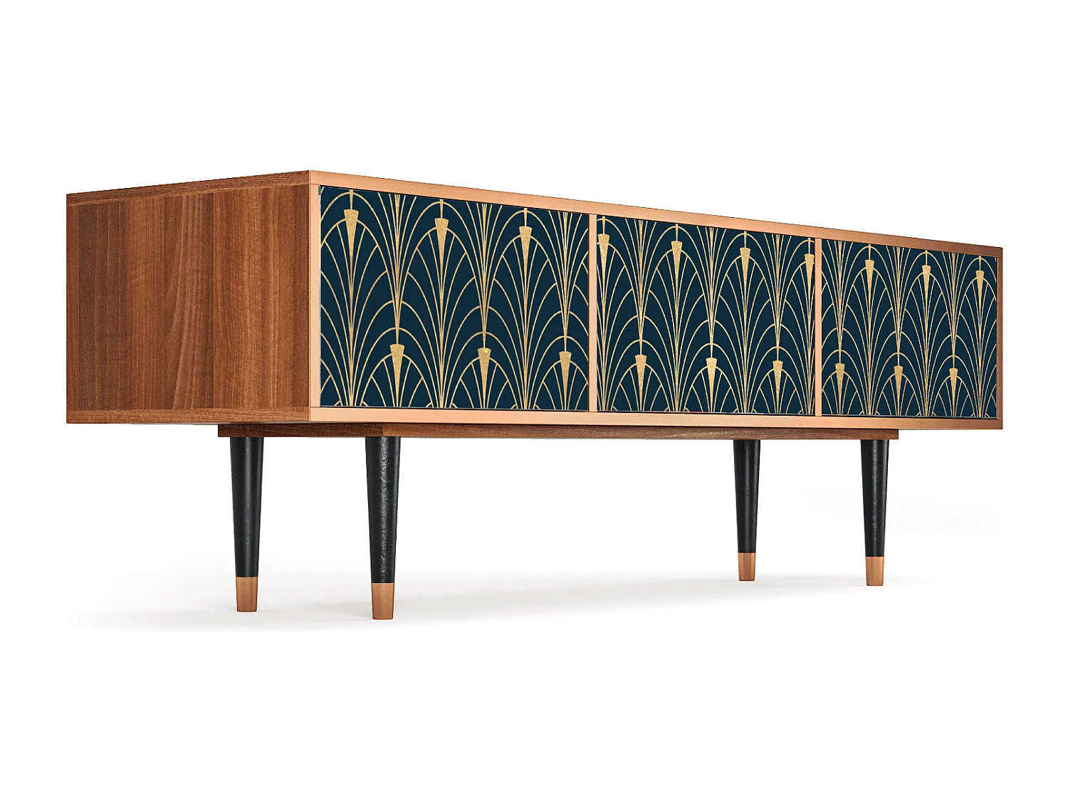 TV-Möbel - 170х59х48 cm - T4 - Flower of the Nile, Walnuss