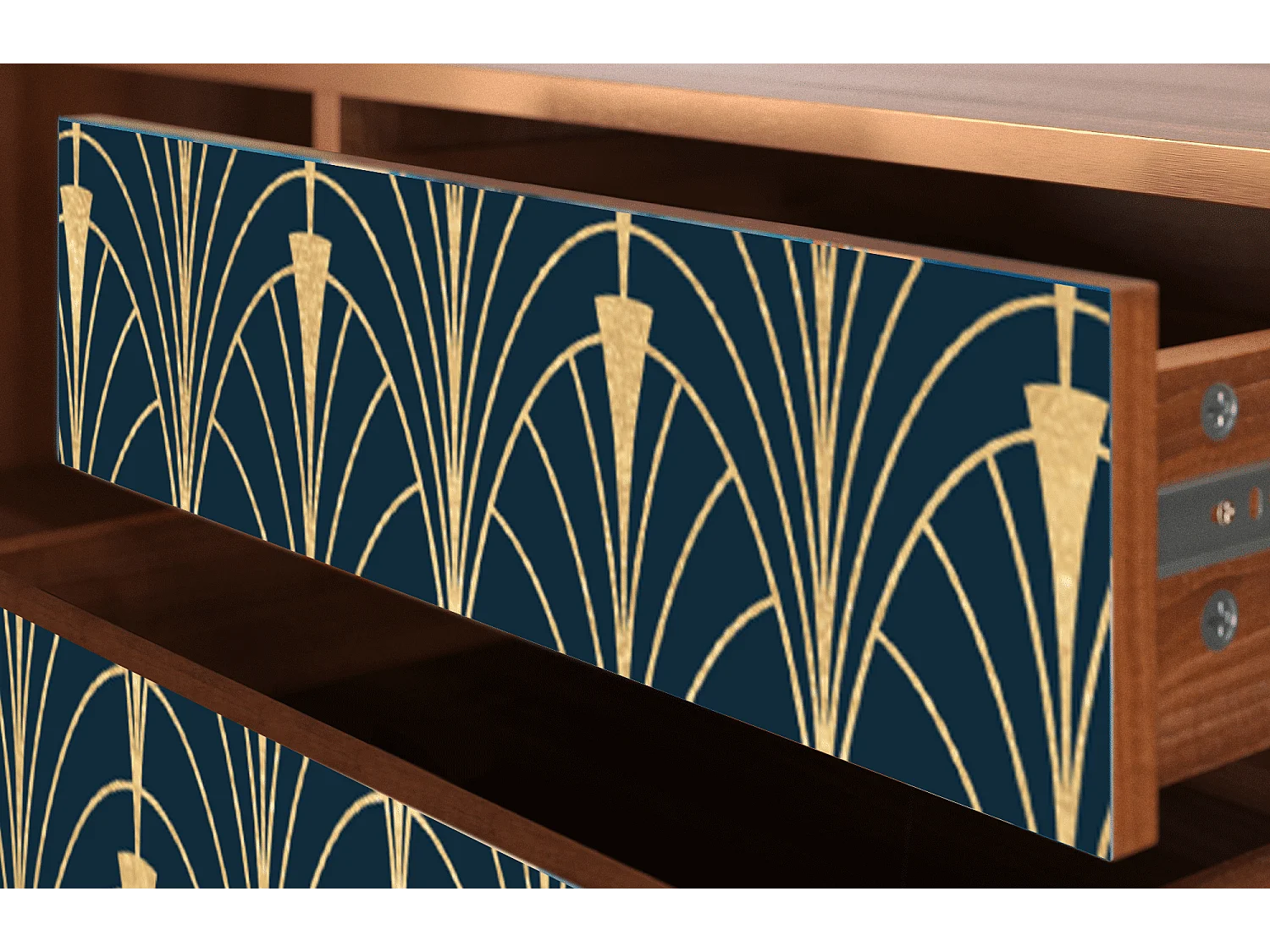 TV-Möbel - 170х59х48 cm - T4 - Flower of the Nile, Walnuss