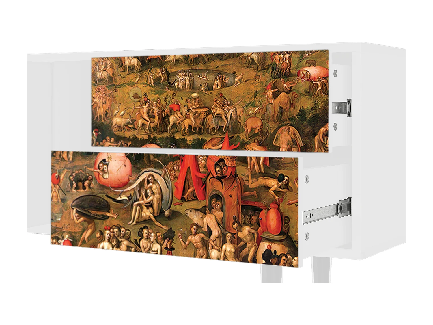 Meuble TV - 170х69х48 cm - T1 - Garden of Delights , Blanc