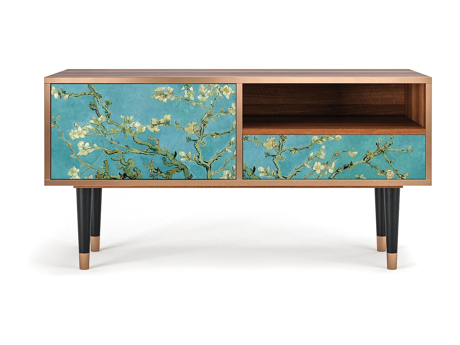 Mobile TV - 115х59х48 cm - T3 - Almond Blossom, Noce