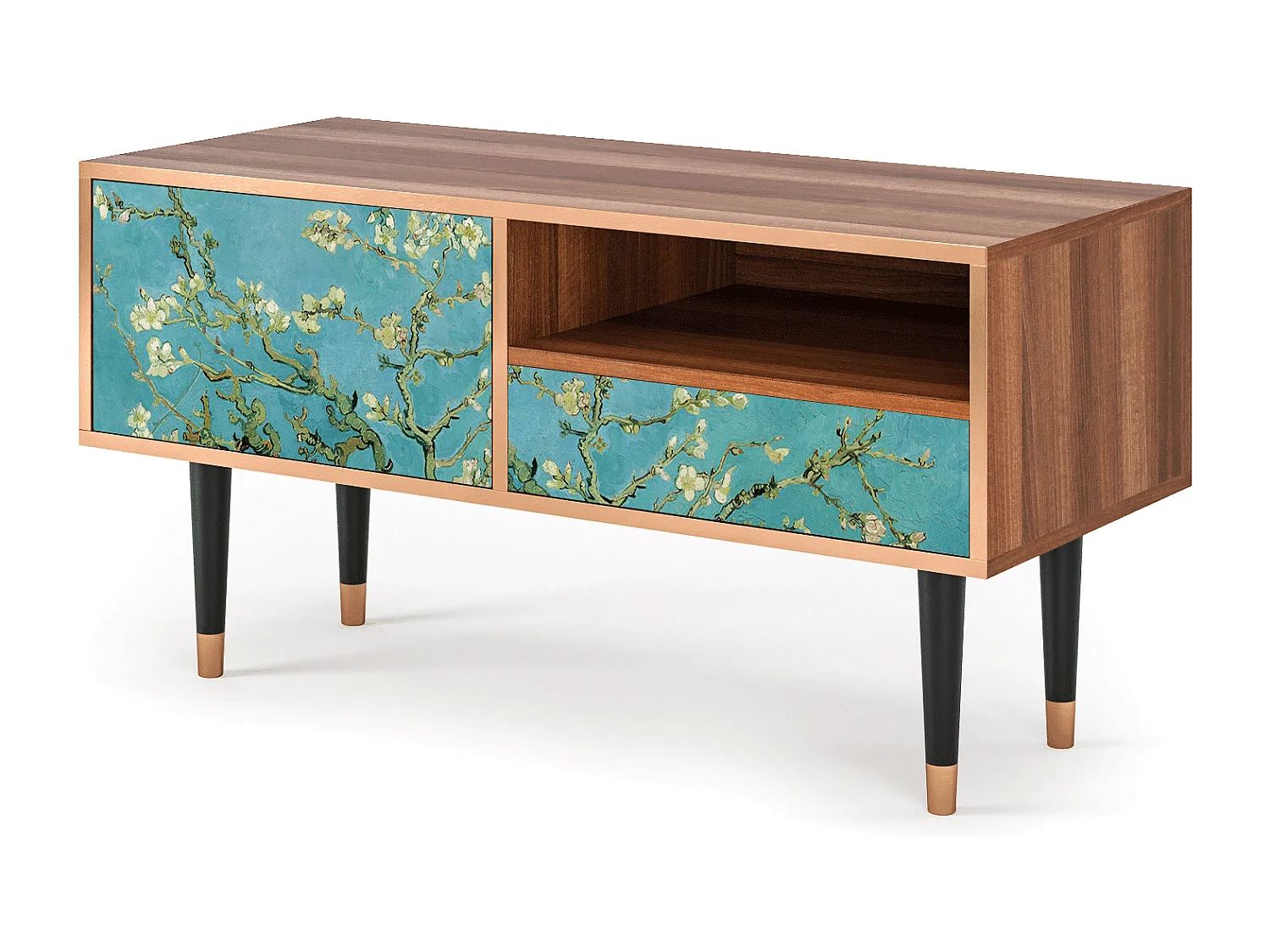 Mobile TV - 115х59х48 cm - T3 - Almond Blossom, Noce