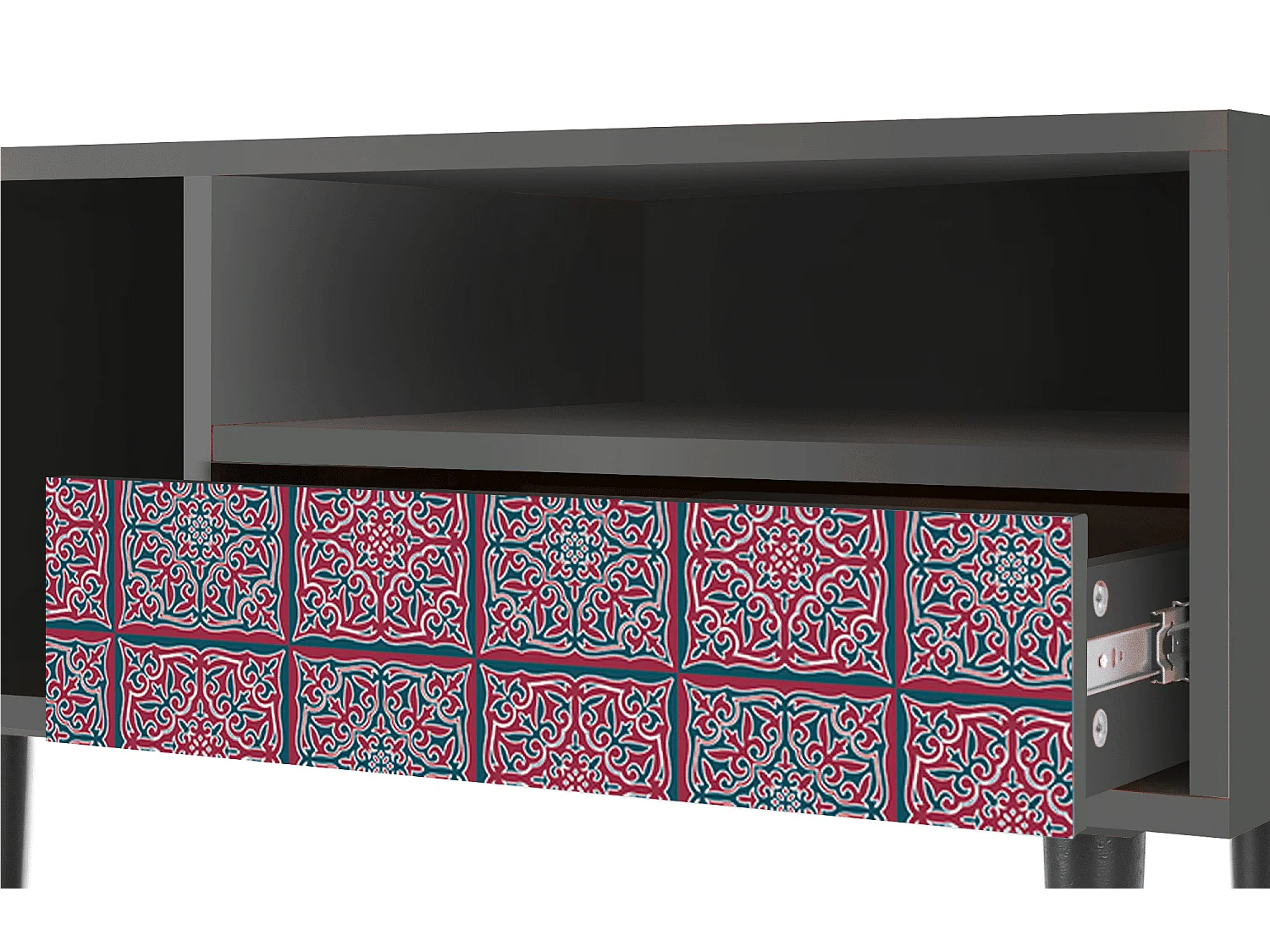 TV-Möbel - 115х59х48 cm - T3 - Riviera Mosaic, Anthrazit