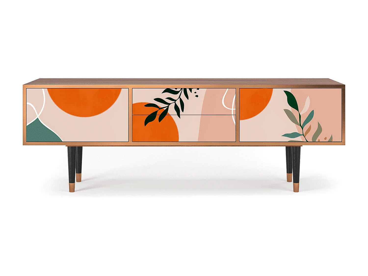 Meuble TV - 170х59х48 cm - T4 - Artwork, Noyer