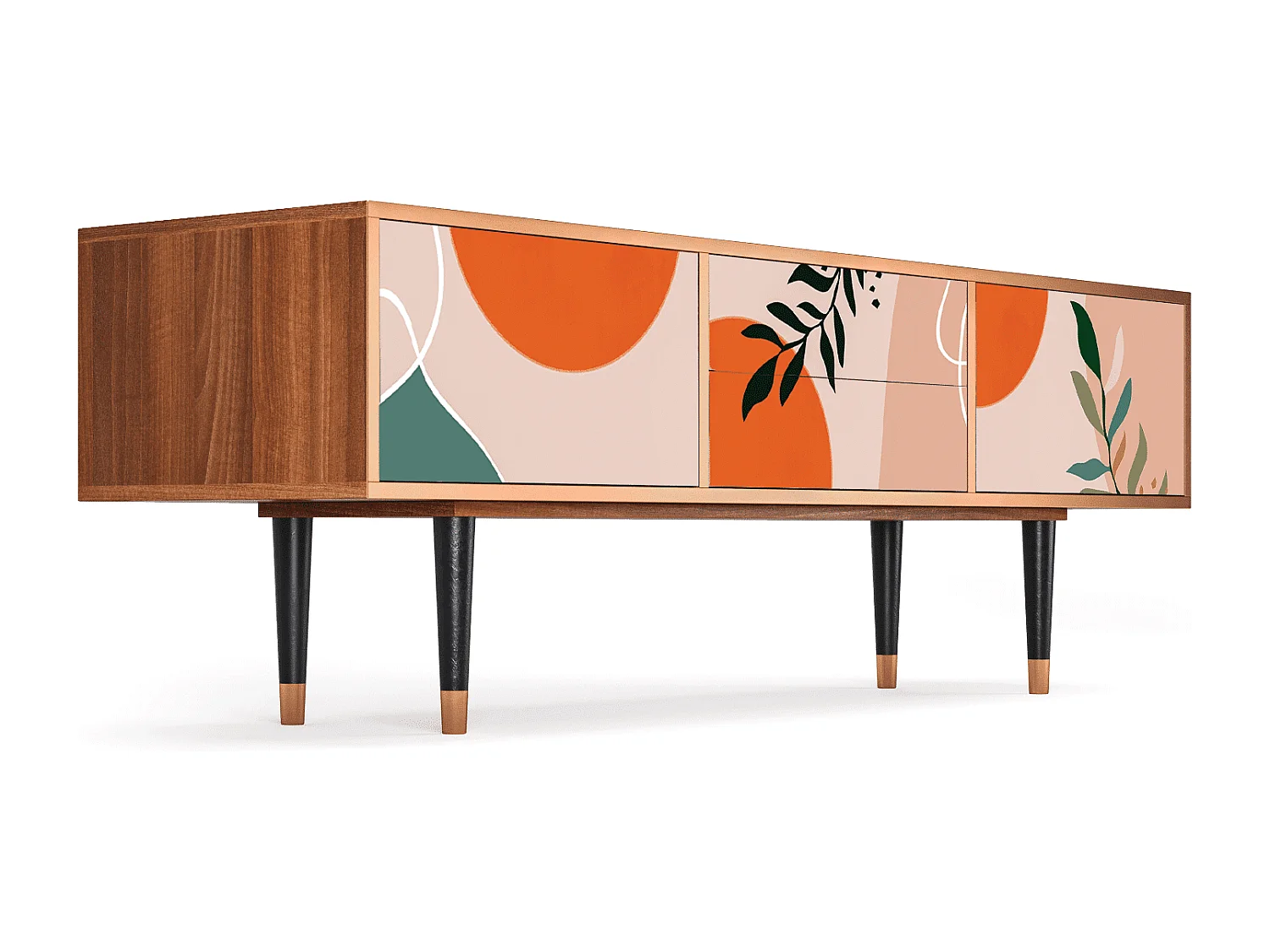 Meuble TV - 170х59х48 cm - T4 - Artwork, Noyer