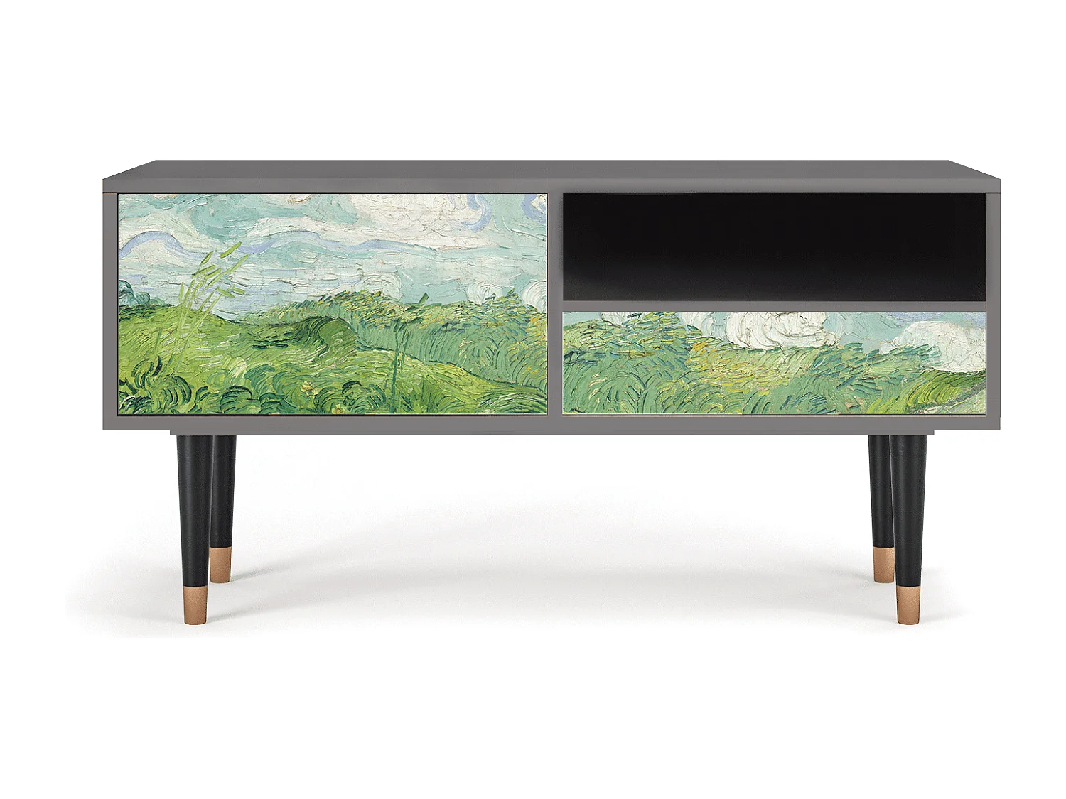 Meuble TV - 115х59х48 cm - T3 - Green Wheat Fields, Sable