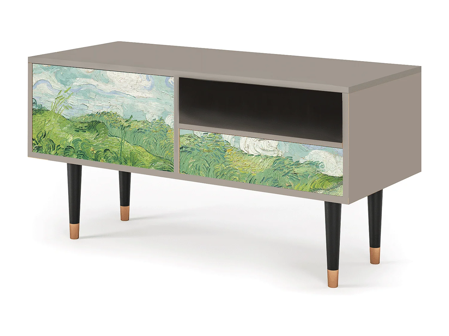 Meuble TV - 115х59х48 cm - T3 - Green Wheat Fields, Sable