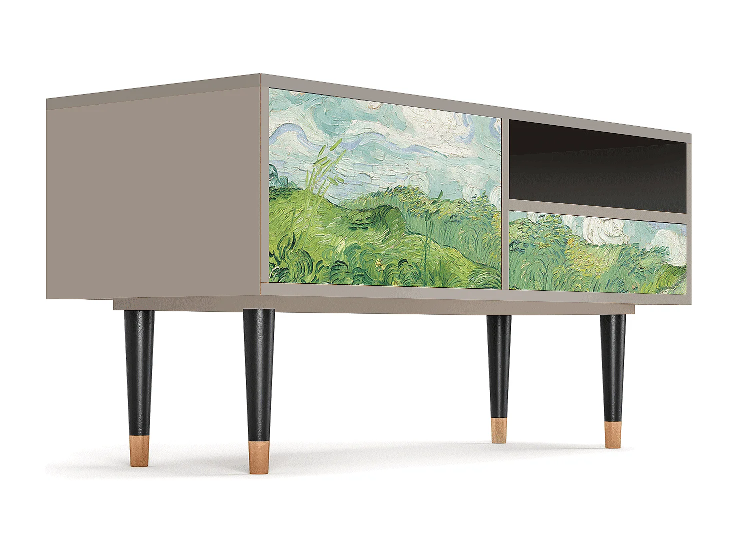 Meuble TV - 115х59х48 cm - T3 - Green Wheat Fields, Sable