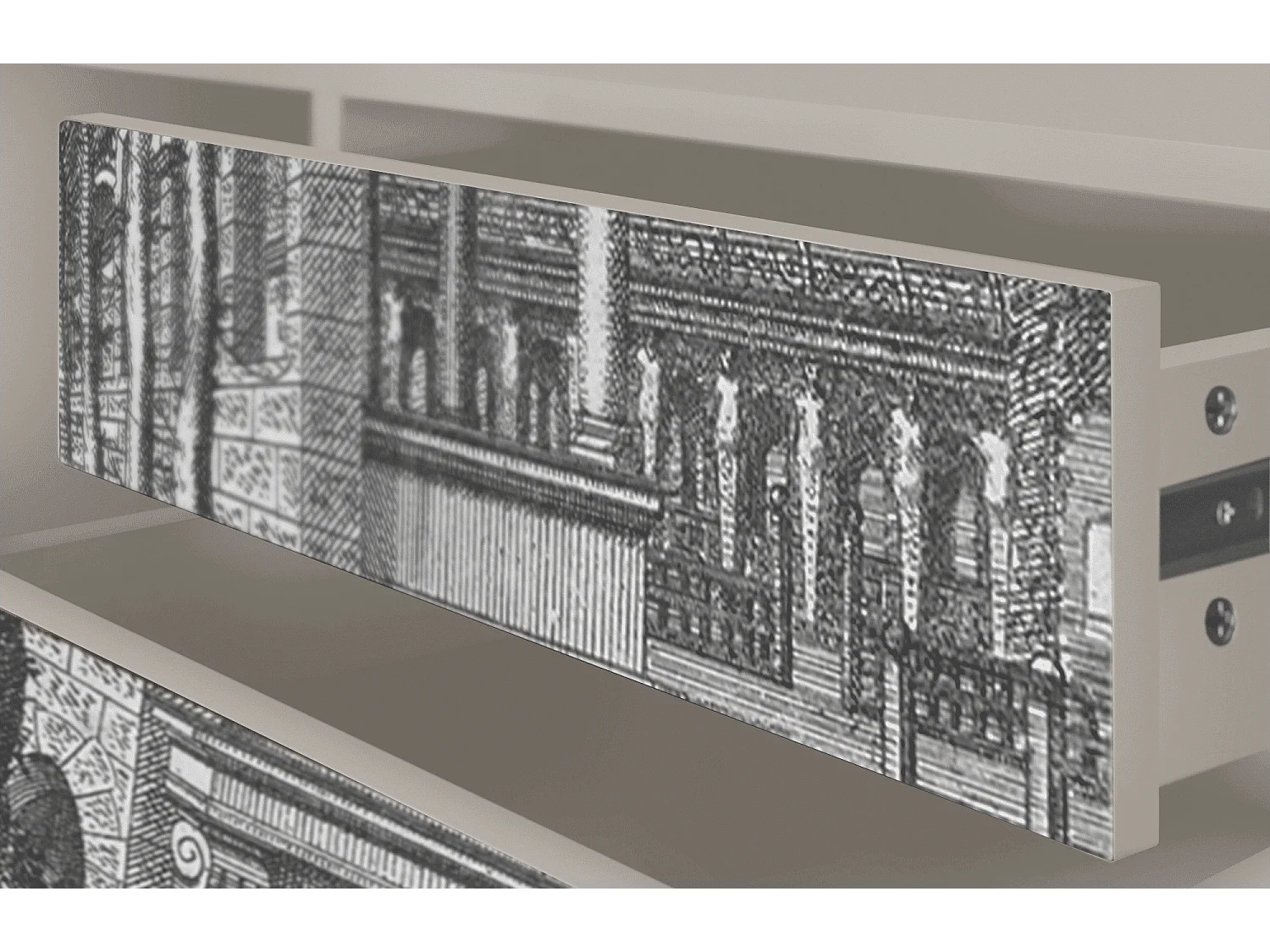 Meuble TV - 170х59х48 cm - T4 - View of the Piazza, Sable