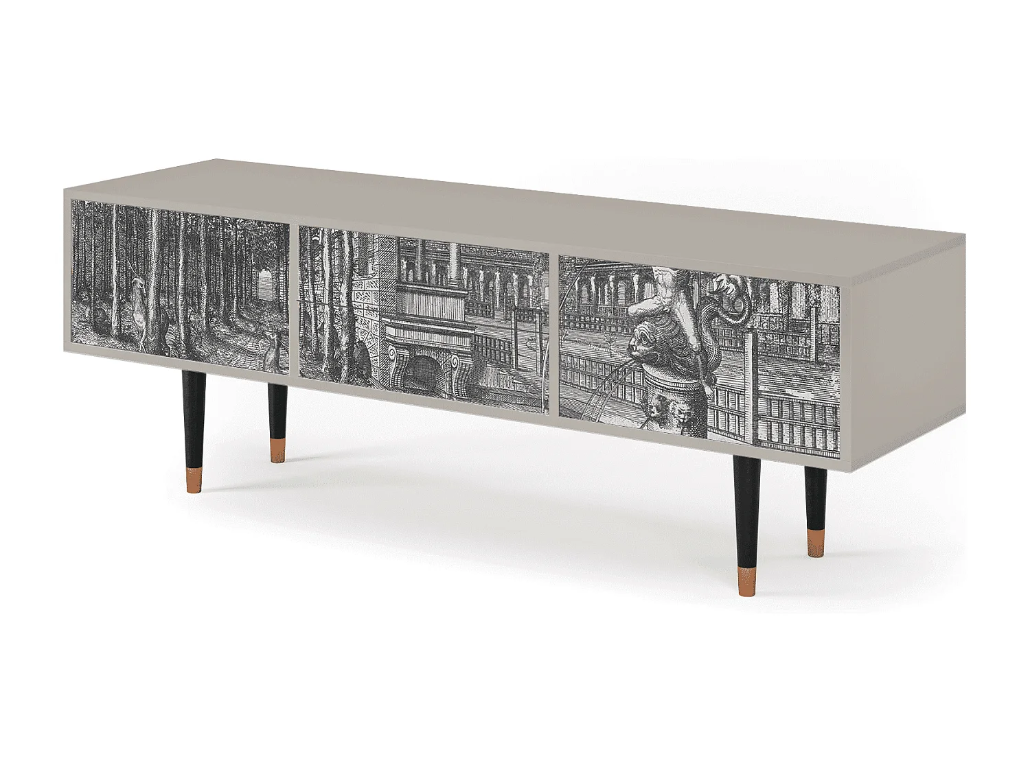 TV-Möbel - 170х59х48 cm - T4 - View of the Piazza, Sand