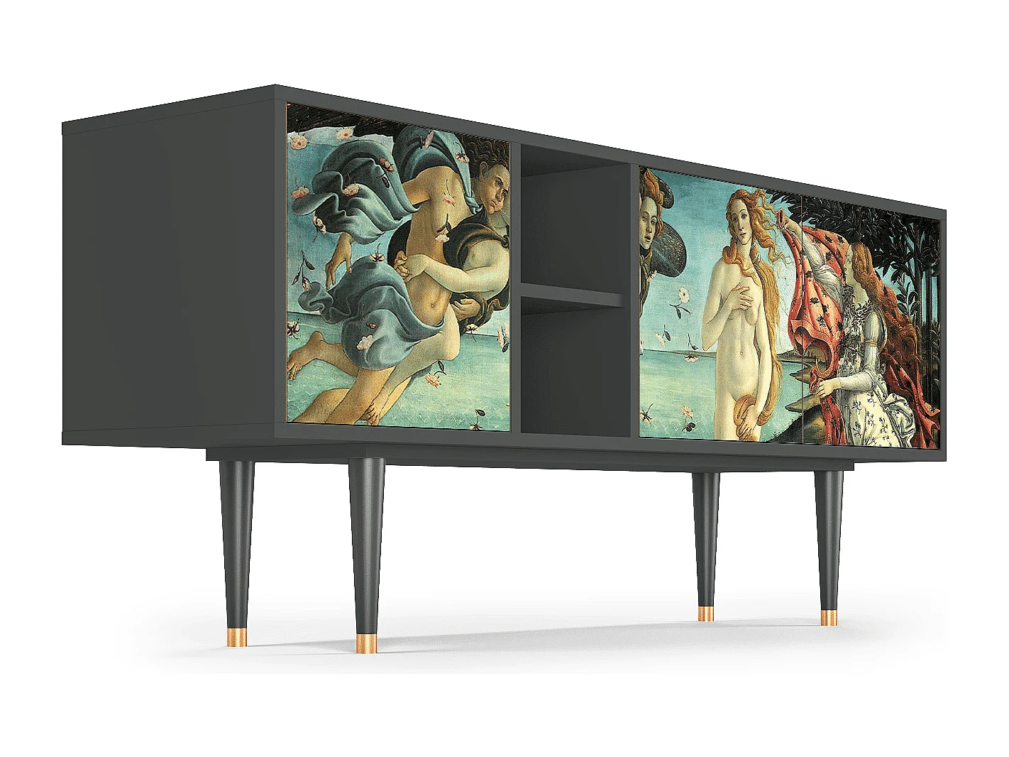 TV-meubel - 150х69х41 cm - T5 - The Birth of Venus, Antraciet