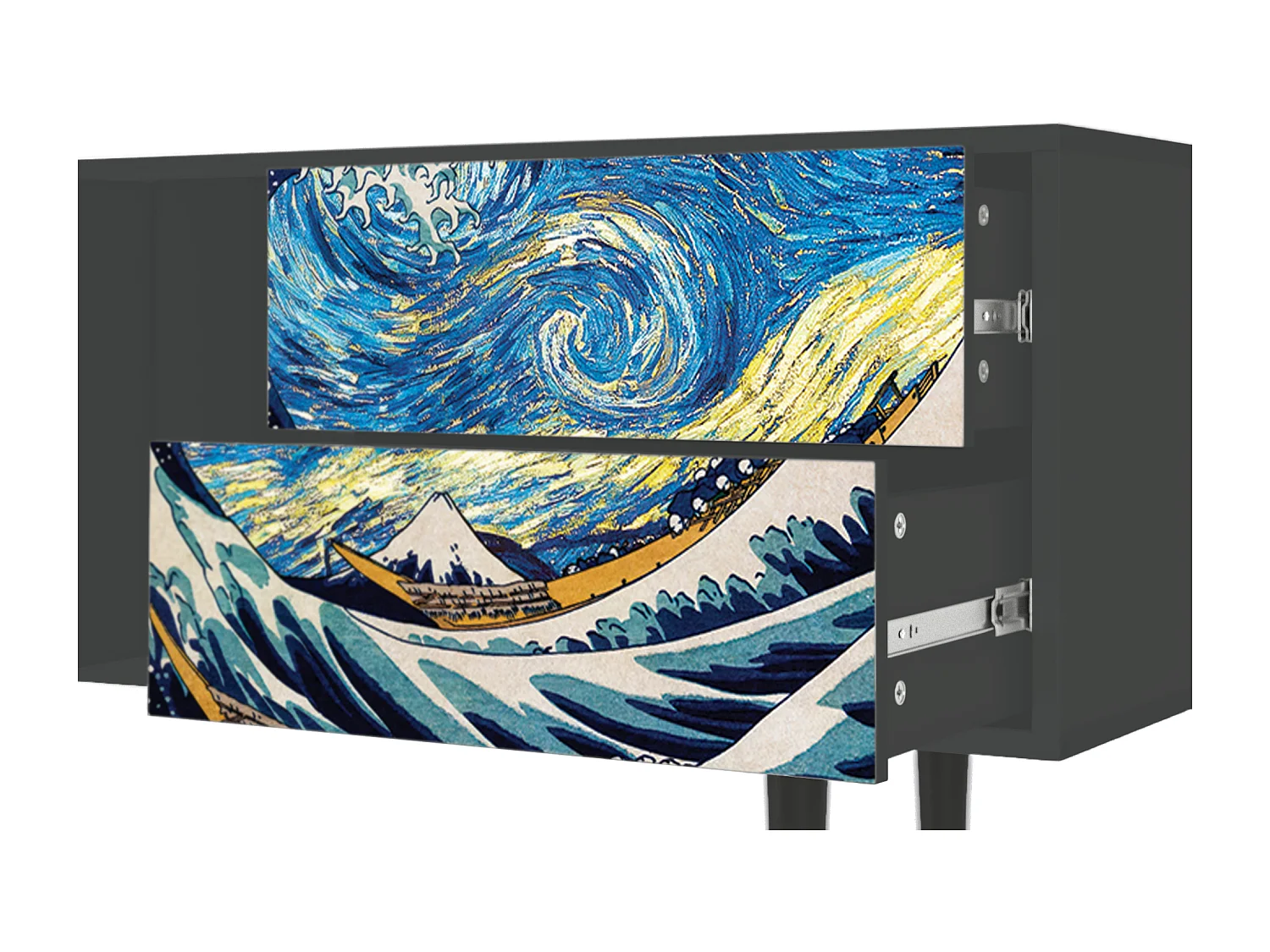 TV-Möbel - 170х69х48 cm - T1 - Great Wave, Anthrazit