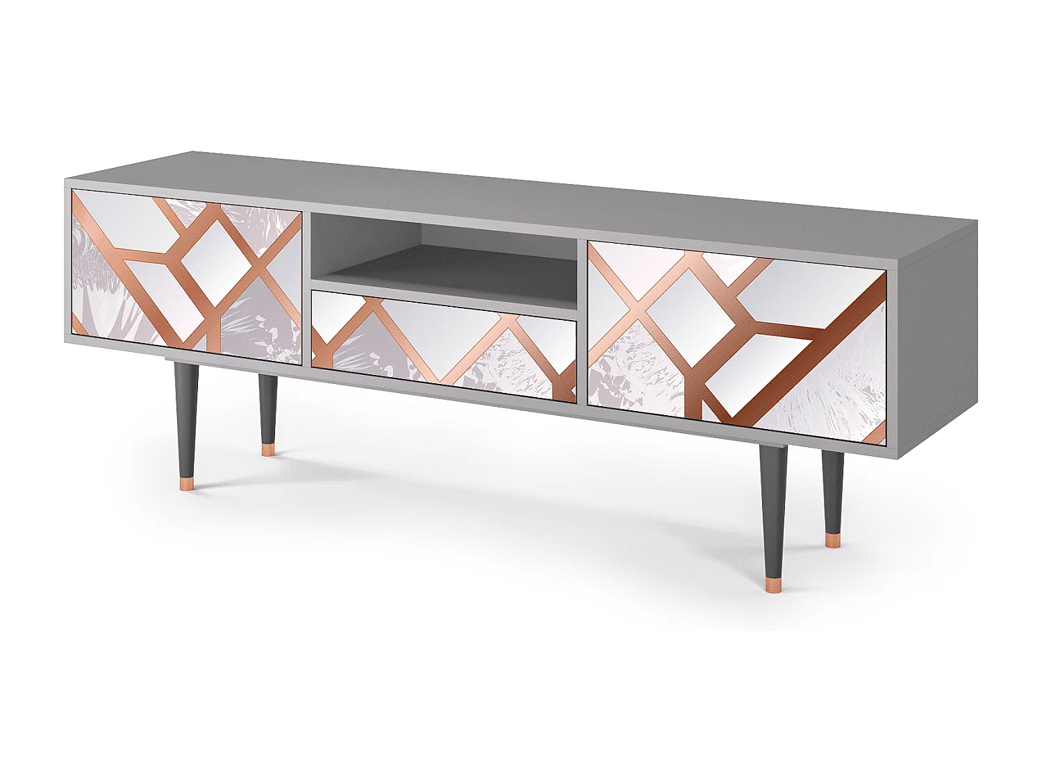 TV-Möbel - 170х59х41 cm - T6 - Pastel Fairytale, Grau