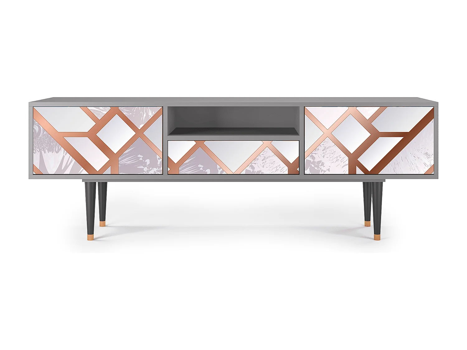 Mobile TV - 170х59х41 cm - T6 - Pastel Fairytale, Grigio