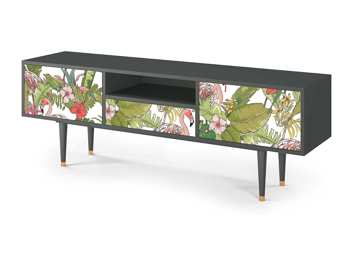 Meuble TV - 170х59х41 cm - T6 - Sweet Flamingo, Anthracite