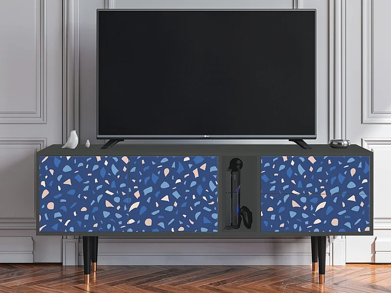 Szafka RTV - 170х69х48 cm - T1 - Soap Whirpool, Antracyt