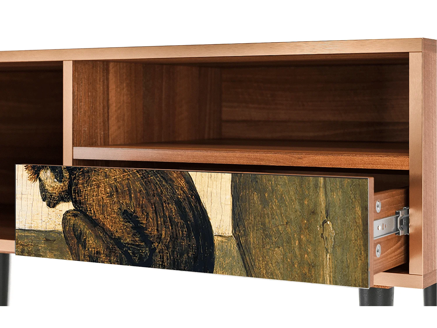 Meuble TV - 115х59х48 cm - T3 - Two Monkeys, Noyer