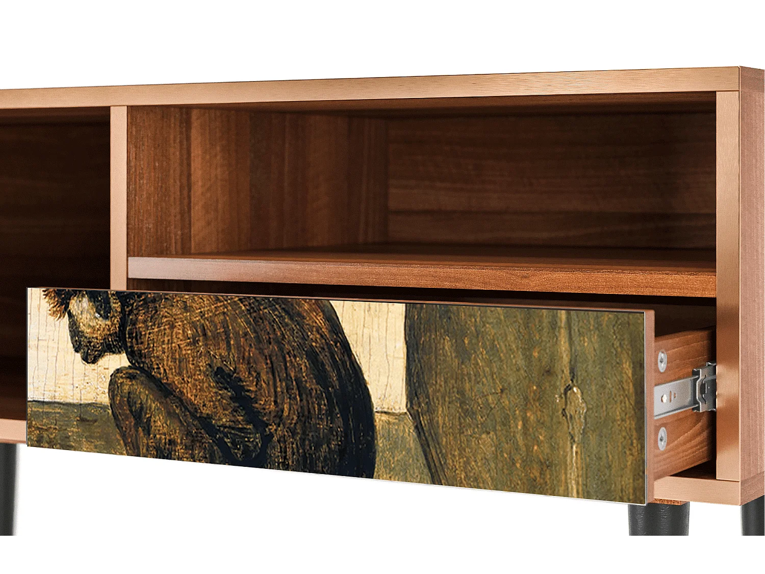 Mueble de TV - 115х59х48 cm - T3 - Two Monkeys, Nogal