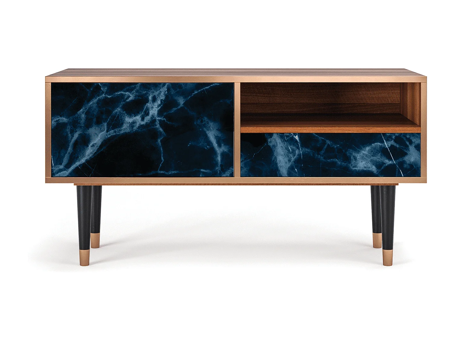 Meuble TV - 115х59х48 cm - T3 - Deep Ocean, Noyer