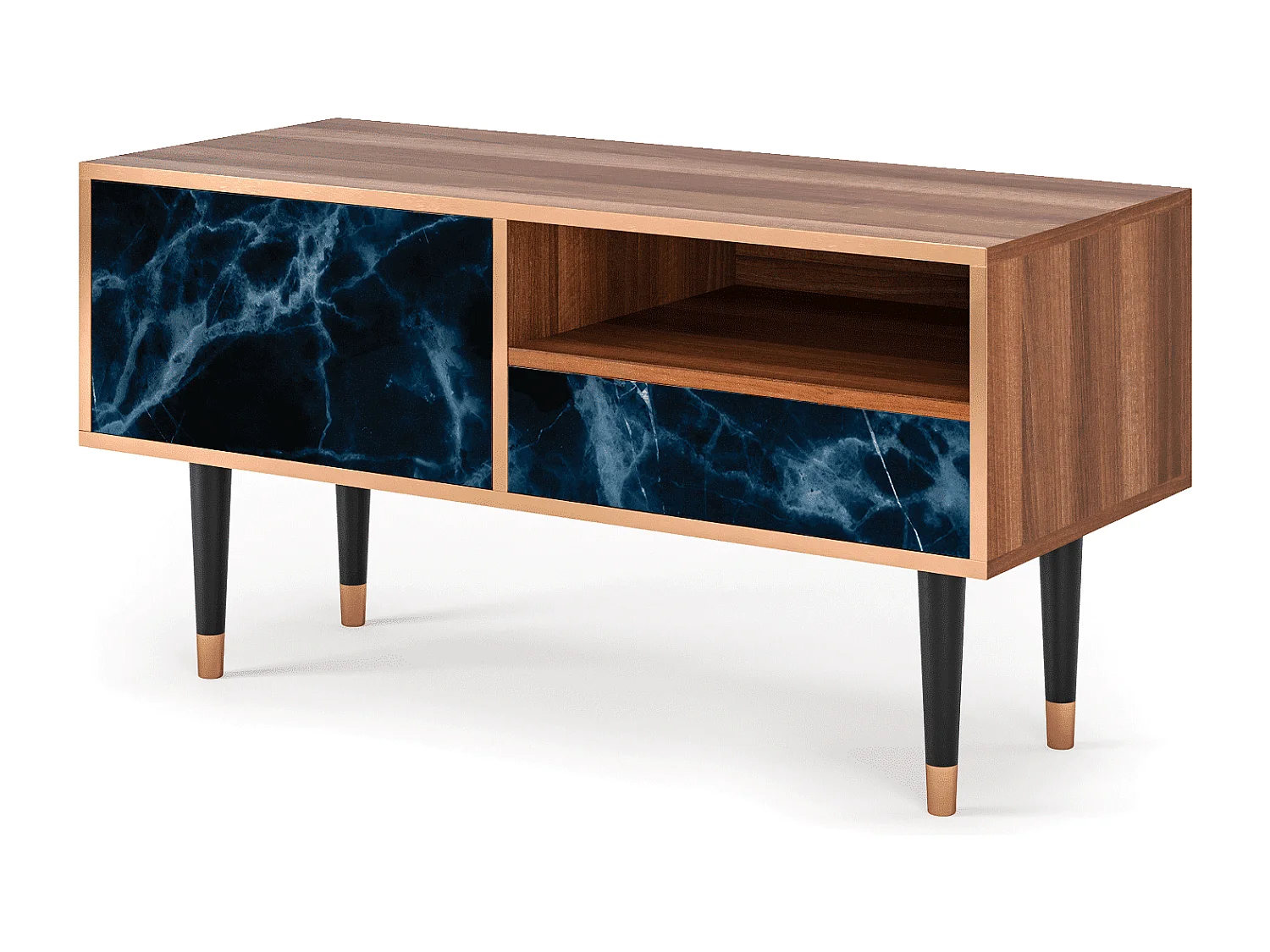 Meuble TV - 115х59х48 cm - T3 - Deep Ocean, Noyer