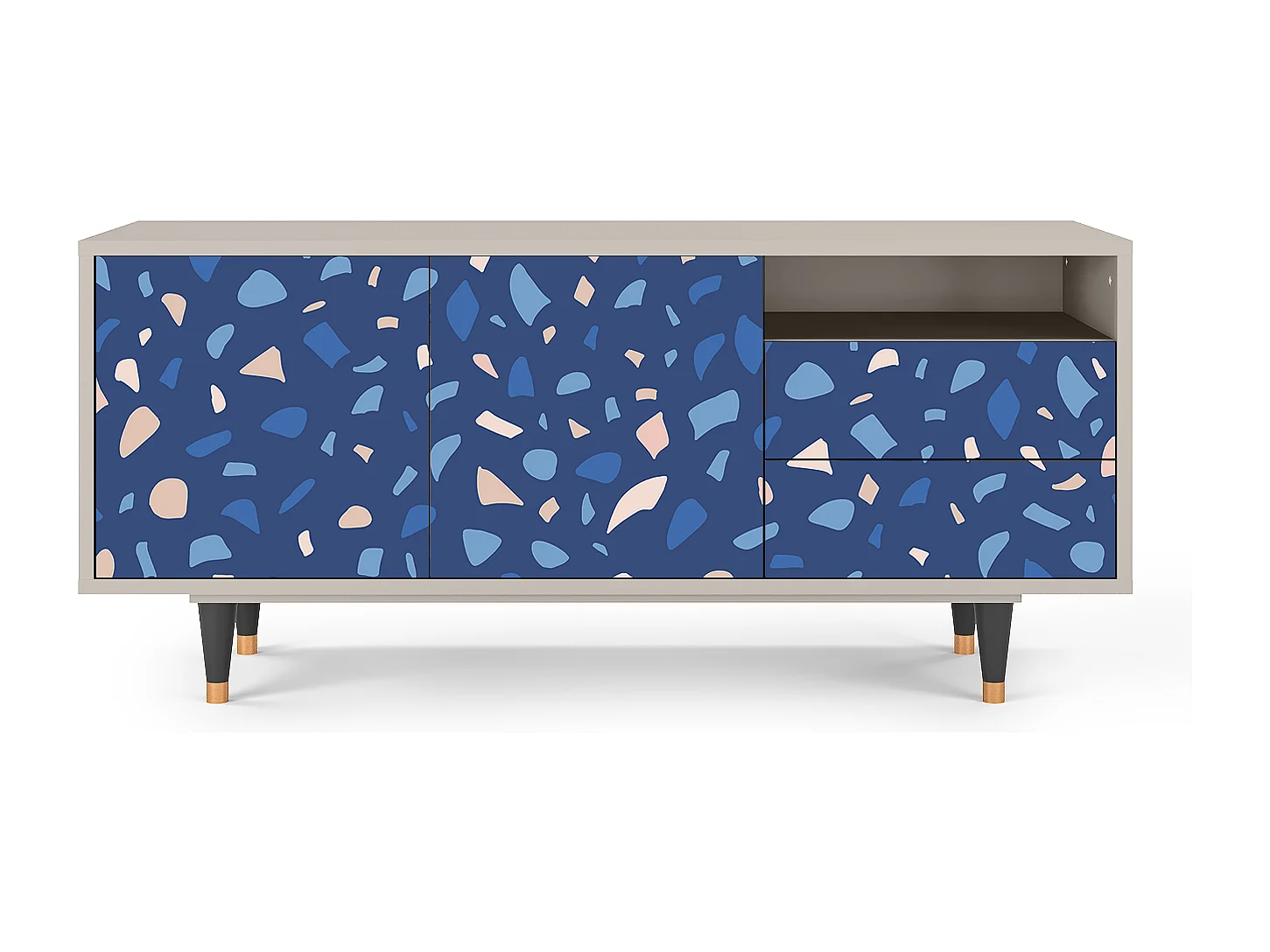 TV-Möbel - 125х56х41 cm - T7 - Soap Whirpool, Sand